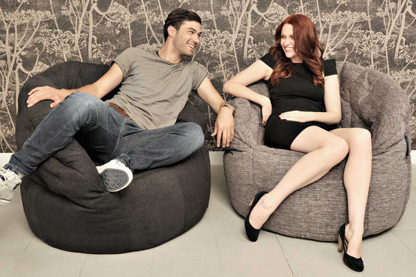 Butterfly Sofa Bean Bag in Luscious Grey (Indoor)