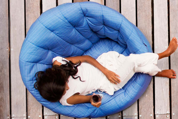 Butterfly Sofa Bean Bag in Oceana (Easy-Clean, Pet-Friendly, In/Outdoor)