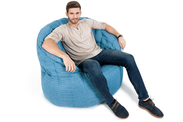 Butterfly Sofa Bean Bag in Oceana (Easy-Clean, Pet-Friendly, In/Outdoor)