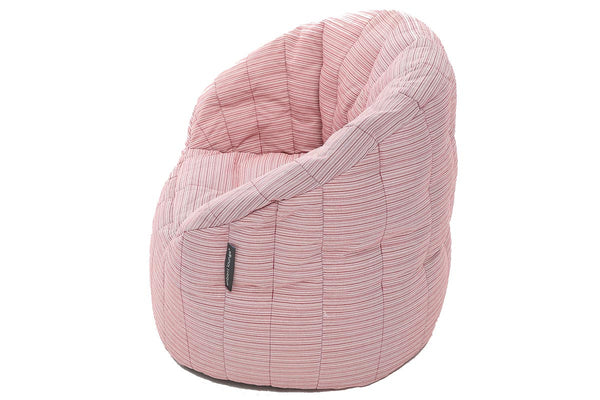 Butterfly Sofa Bean Bag in Raspberry Polo (Easy-Clean, Pet-Friendly, In/Outdoor)