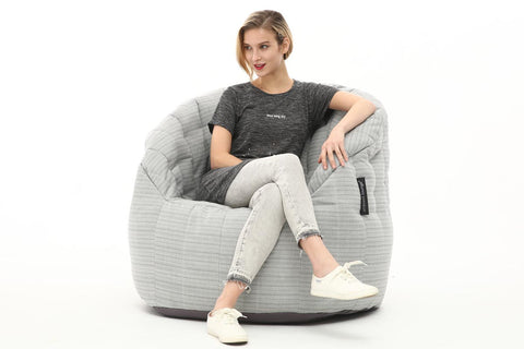 Butterfly Sofa Bean Bag in Silverline (In/Outdoor)