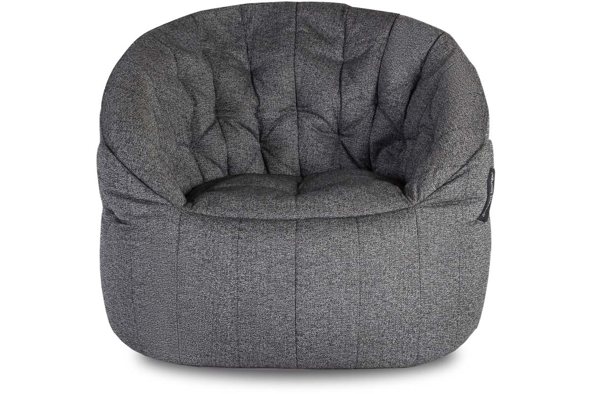 Black Outdoor Bean Bag Armchair Butterfly Sofa Bean Bag