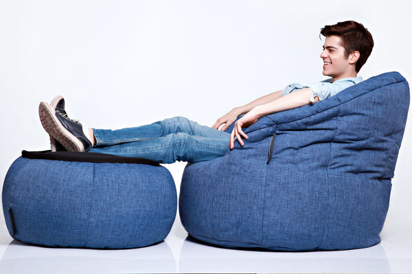 Versa Table Bean Bag in Blue Jazz (Indoor)