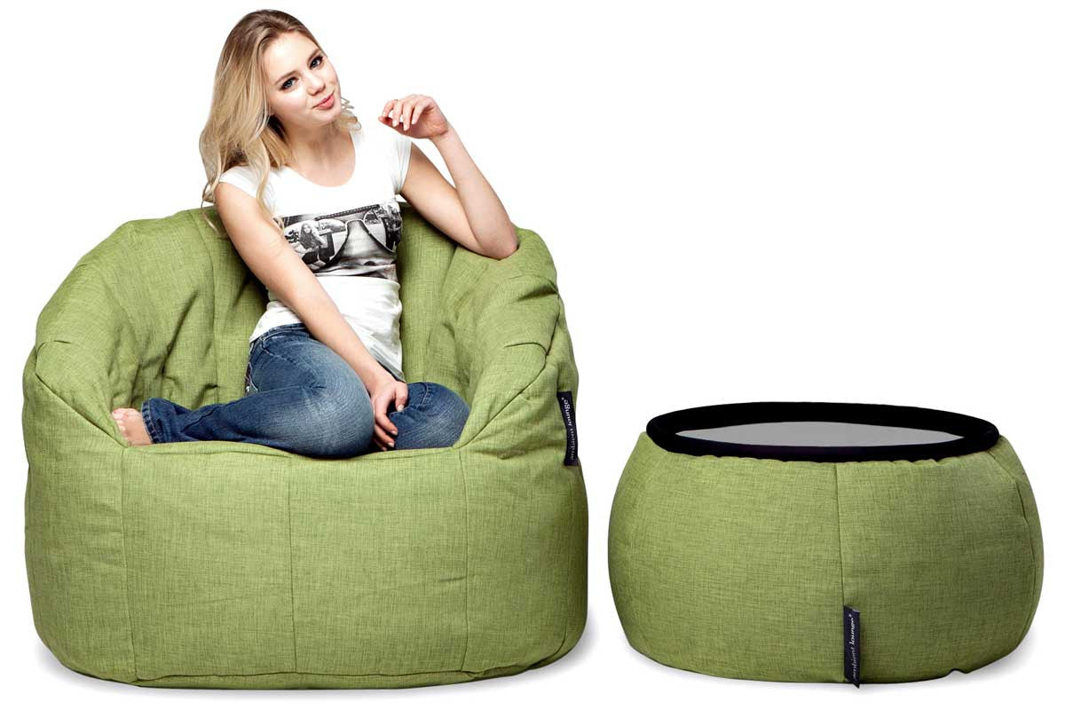 Lime green bean bag online
