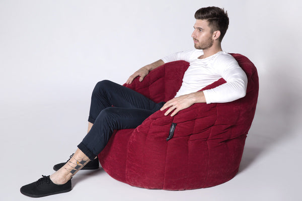 Butterfly Sofa Bean Bag in Wildberry Deluxe (Indoor)