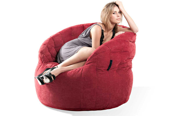 Butterfly Sofa Bean Bag in Wildberry Deluxe (Indoor)