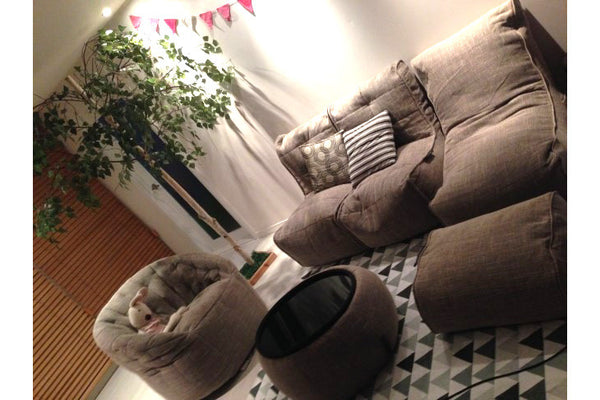 Versa Table Bean Bag in Eco Weave (Indoor)