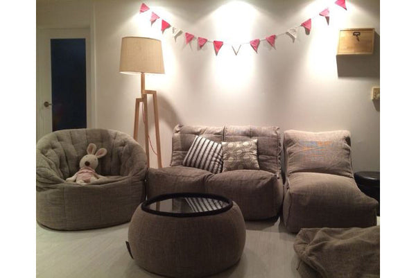 Twin Couch Bean Bag in Eco Weave (Indoor)