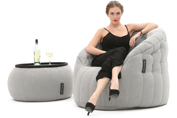 Butterfly Sofa Bean Bag in Keystone Grey (Indoor)