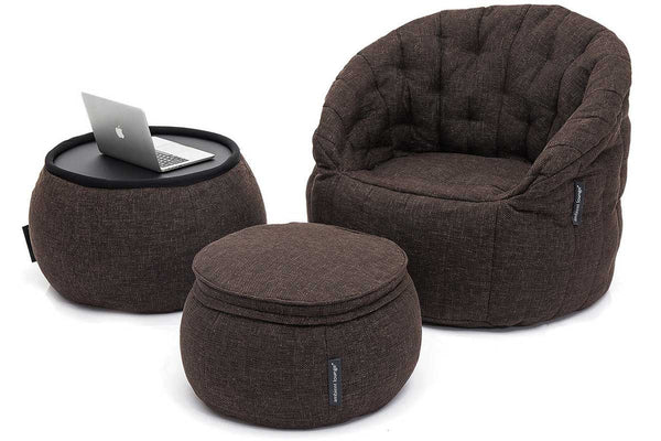 Versa Table Bean Bag in Hot Chocolate (Indoor)