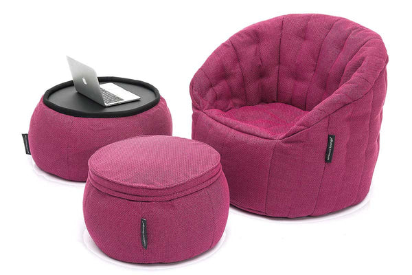 Butterfly Sofa Bean Bag in Sakura Pink (Indoor)