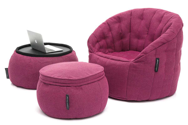 Butterfly Sofa Bean Bag in Sakura Pink (Indoor)