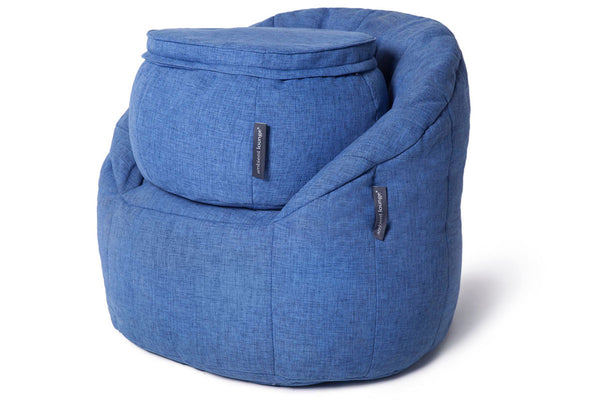 Wing Ottoman Bean Bag in Blue Jazz (Indoor)