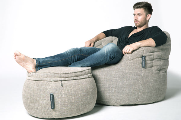 Wing Ottoman Bean Bag in Eco Weave (Indoor)