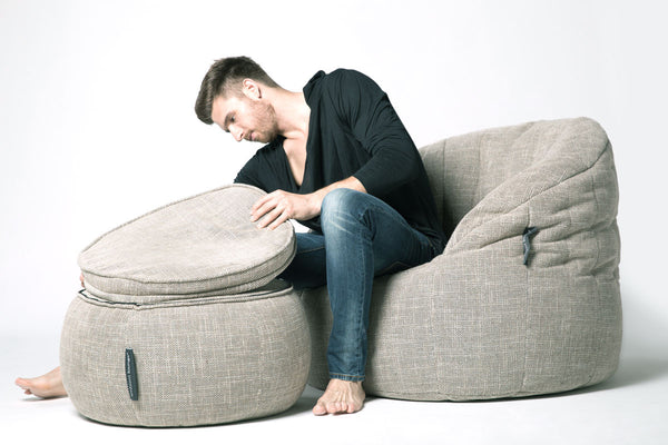 Wing Ottoman Bean Bag in Eco Weave (Indoor)