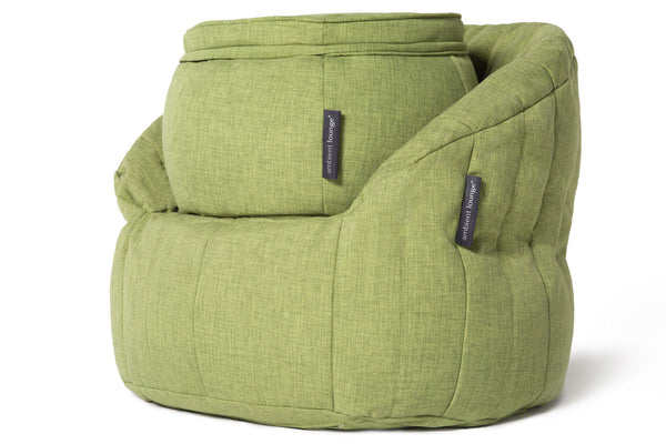 Wing Ottoman Bean Bag in Lime Citrus (Indoor)