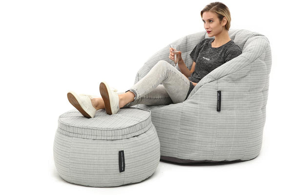 Butterfly Chaise Package in Silverline (Easy-Clean, Pet-Friendly, In/Outdoor)