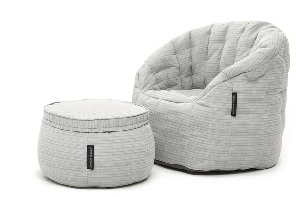 Butterfly Chaise Package in Silverline (Easy-Clean, Pet-Friendly, In/Outdoor)