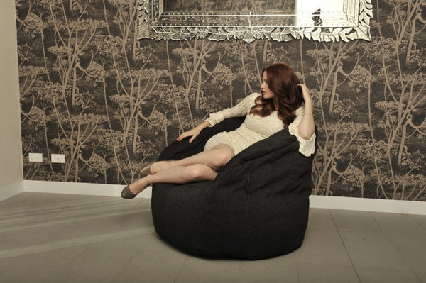 Butterfly Sofa Bean Bag in Black Sapphire (Indoor)