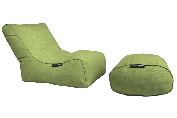 Ottoman Bean Bag in Lime Citrus (Indoor)
