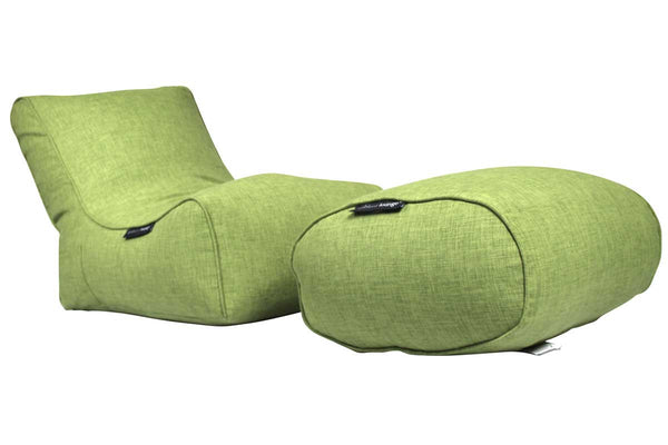 Ottoman Bean Bag in Lime Citrus (Indoor)