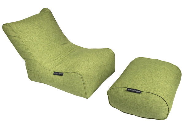Ottoman Bean Bag in Lime Citrus (Indoor)