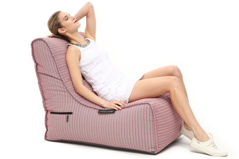 Evolution Sofa (Deluxe) Bean Bag in Raspberry Polo (In/Outdoor)