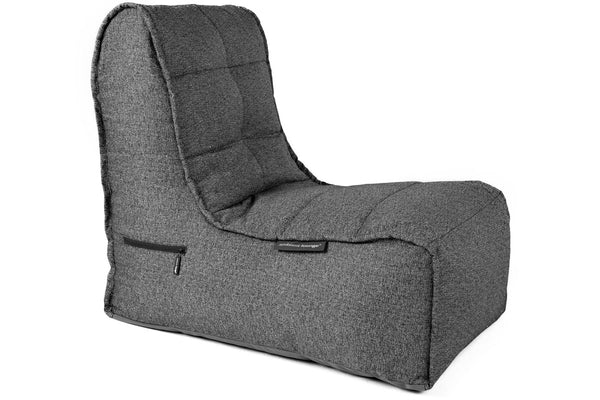 Evolution Sofa (Deluxe) Bean Bag in Titanium Weave (In/Outdoor)