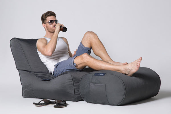 Ottoman Bean Bag in Supernova (Easy-Clean, Pet-Friendly, In/Outdoor)