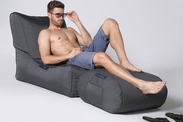Ottoman Bean Bag in Supernova (Easy-Clean, Pet-Friendly, In/Outdoor)