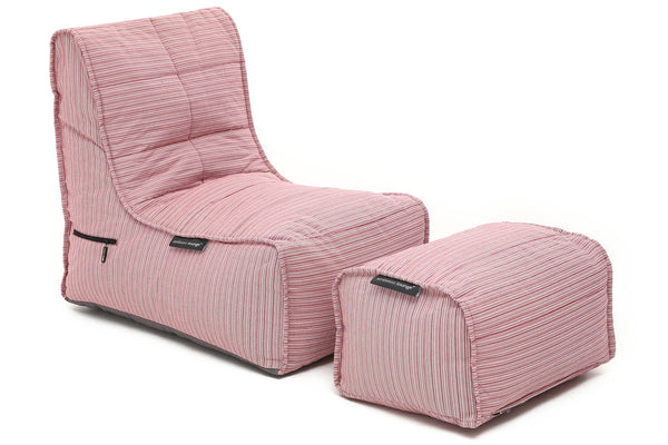 Evolution Chaise (Deluxe) Package in Raspberry Polo (Easy-Clean, Pet-Friendly, In/Outdoor)