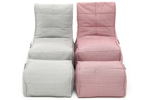 Evolution Chaise (Deluxe) Package in Silverline (Easy-Clean, Pet-Friendly, In/Outdoor)