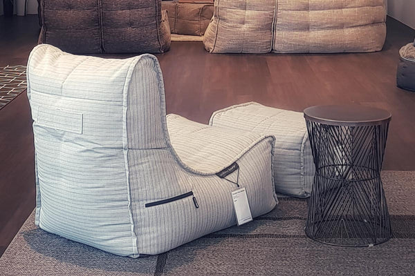 Evolution Chaise (Deluxe) Package in Silverline (Easy-Clean, Pet-Friendly, In/Outdoor)