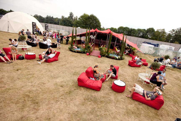 Versa Table Bean Bag in Wildberry Deluxe (Indoor)