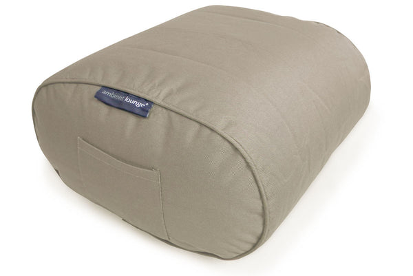 Ottoman Bean Bag in Sandstorm (Easy-Clean, Pet-Friendly, In/Outdoor)