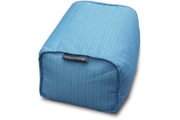 Ottoman (Deluxe) Bean Bag in Oceana (In/Outdoor)