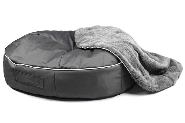Pet Lounge Dog Bed in Supernova - Faux Fur - Medium (Easy-Clean, Pet-Friendly, In/Outdoor)