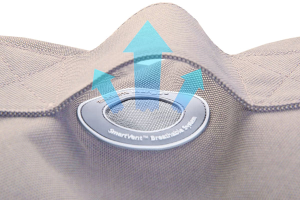 Pet Lounge Dog Bed in Cappuccino - CoolQuilt - Small (Easy-Clean, Pet-Friendly, In/Outdoor)