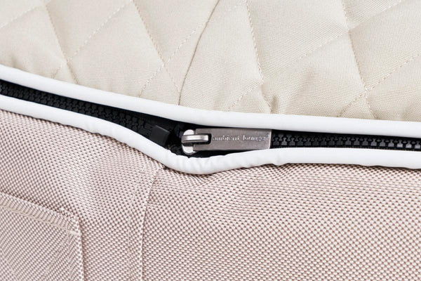 Pet Lounge Dog Bed in Cappuccino - CoolQuilt - Medium (Easy-Clean, Pet-Friendly, In/Outdoor)