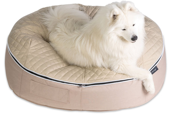 Pet Lounge Dog Bed in Cappuccino - CoolQuilt - Large (In/Outdoor)