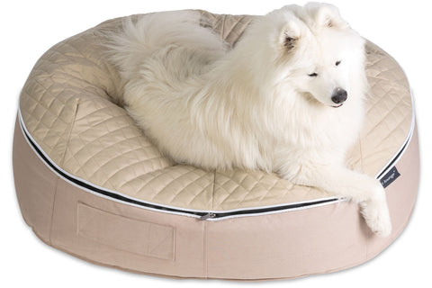 Pet Lounge Dog Bed in Cappuccino - CoolQuilt - Large (In/Outdoor)