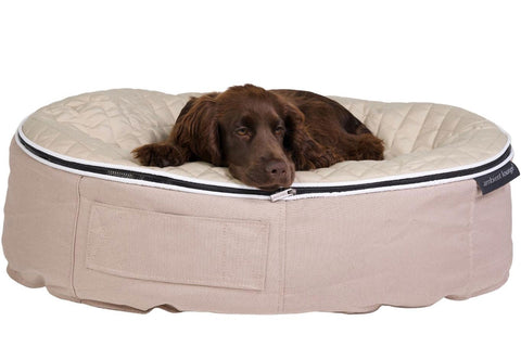 Pet Lounge Dog Bed in Cappuccino - CoolQuilt - Medium (In/Outdoor)