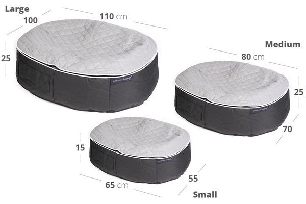 Pet Lounge Dog Bed in Supernova - CoolQuilt - Medium (Easy-Clean, Pet-Friendly, In/Outdoor)