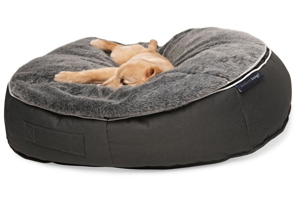 Pet Lounge Dog Bed in Supernova - Faux Fur - Medium (Easy-Clean, Pet-Friendly, In/Outdoor)
