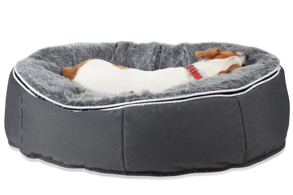 Pet Lounge Dog Bed in Supernova - Faux Fur - Medium (Easy-Clean, Pet-Friendly, In/Outdoor)