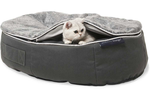 Pet Lounge Dog Bed in Supernova - Faux Fur - Small (Easy-Clean, Pet-Friendly, In/Outdoor)