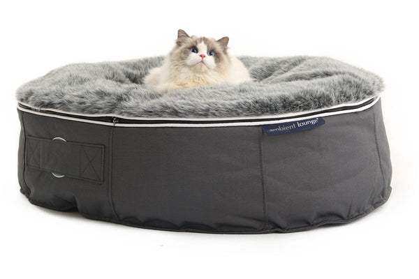Pet Lounge Dog Bed in Supernova - Faux Fur - Small (Easy-Clean, Pet-Friendly, In/Outdoor)