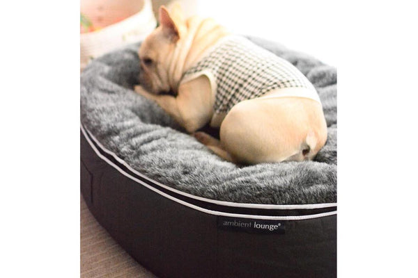Pet Lounge Dog Bed in Supernova - Faux Fur - Small (Easy-Clean, Pet-Friendly, In/Outdoor)
