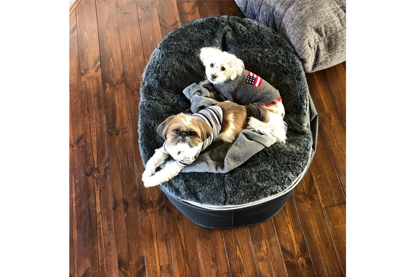 Pet Lounge Dog Bed in Supernova - Faux Fur - Small (Easy-Clean, Pet-Friendly, In/Outdoor)