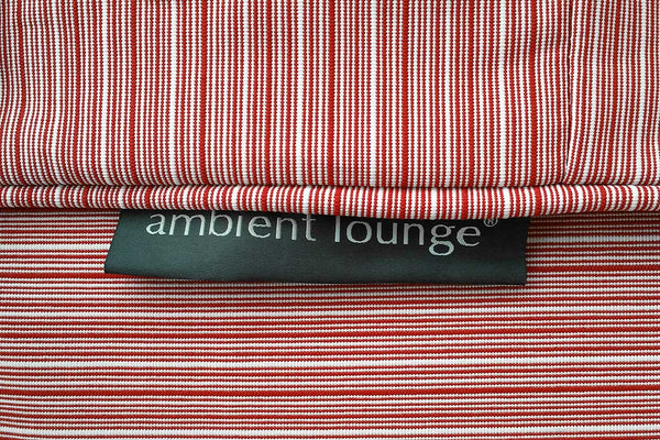 Wing Ottoman Bean Bag in Raspberry Polo (Easy-Clean, Pet-Friendly, In/Outdoor)